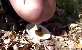 Hot girl peeing in the woods