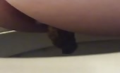 Bubble butt babe pooping
