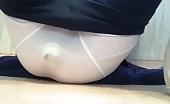 Huge turd in white panties