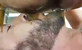 Eating liquid shit from his gay friend