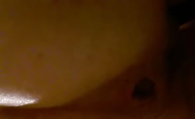 Amateur babe shitting in close up