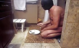 Poop eating male slave