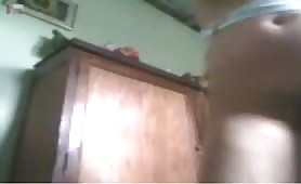 Drunk girl shitting on webcam