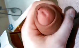 Shitty cock in close up