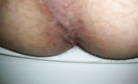 Hairy ass in close up - nice