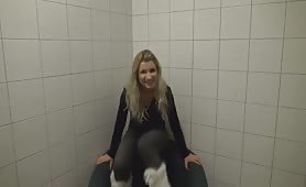 Vanessa Peeing in the chair