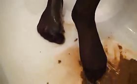 taking a massive shit in the shower