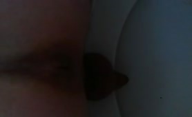 My amateur scat video pooping in the toilet