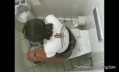 Young girl wiping her nasty asshole