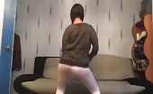 Twerking during panty poop