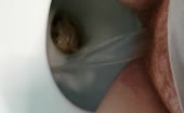 Hairy wife shitting and peeing