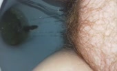 Hairy wife pooping