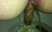 Big brown turd from big ass