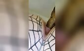 Sexy spider web ass pooping closeup 