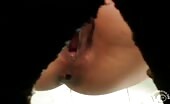 Nice ass of a girl squeezes out a poop in spycam video