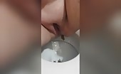 POV of housewife in the toilet