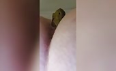 Amateur horny lady poops hard 