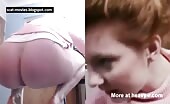 Cute Brit redhead girl shitting  