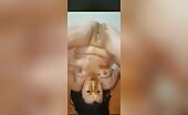  Cute brunette chubby girl shitting on herself 