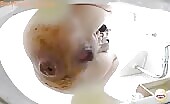 Beautiful asshole of hot Japanese girl caught on the cam 
