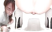 Slim sexy gal teasing and pooping 