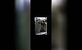Amateur girl poops in standing pose