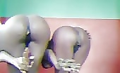 Two ebony babes shitting together 
