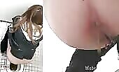 Uncensored Japanese shitting closeup 