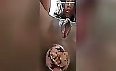 Lovely ebony lady shitting a nice load 