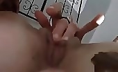 Dude ass fingering her horny girlfriend before fuck 