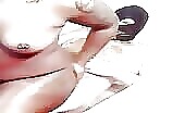 Dirty black ebony lady shit on her white slave 