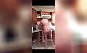 English blonde kitchen dump