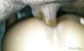 Thick black cock hammering dirty tight black asshole