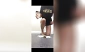 Naughty busty chick and hot shit at home